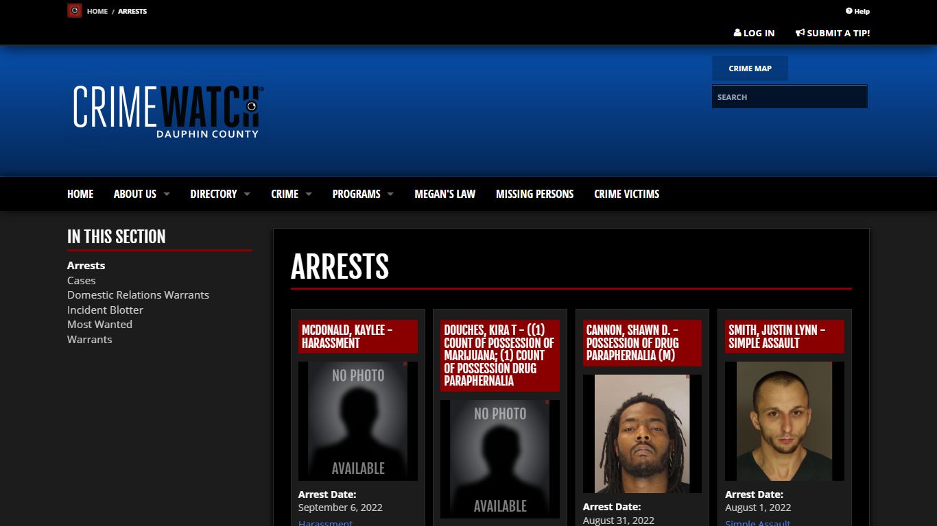 Arrests | CRIMEWATCH